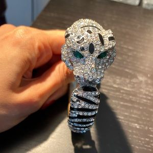 Panther Rhinestone crystal bangle
